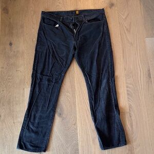 J. Crew Dark Blue Corduroy Trousers